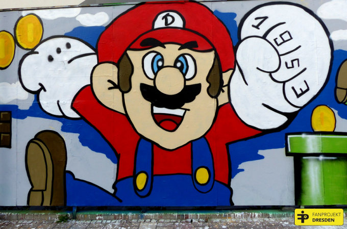 Osterferienprogramm: Graffiti-Workshop „Super Mario“ ein voller Erfolg