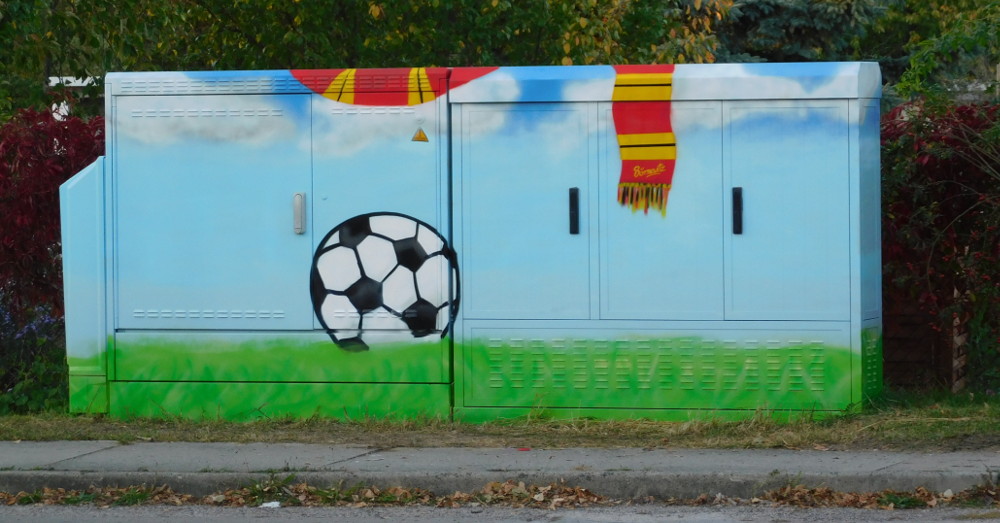 Projekt „Spielfelderweiterung“ – Graffitiprojekt in Coswig-Neusörnewitz